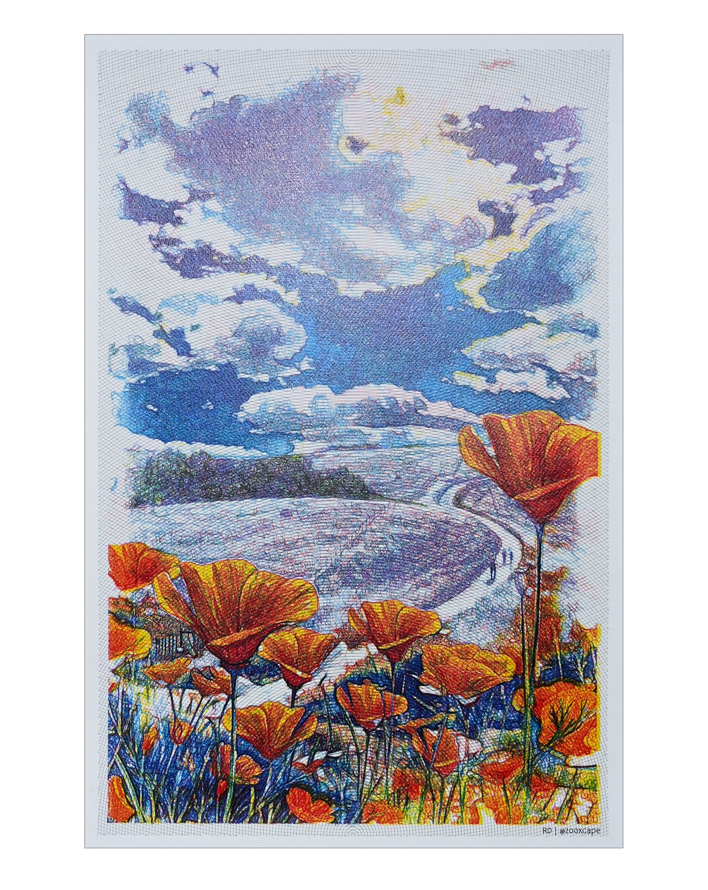 Wildflowers Along the Way | 16" x 24"