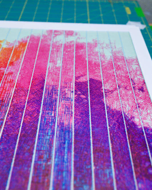 Prismatic Weave | Algorithmic art | 22" x 30"