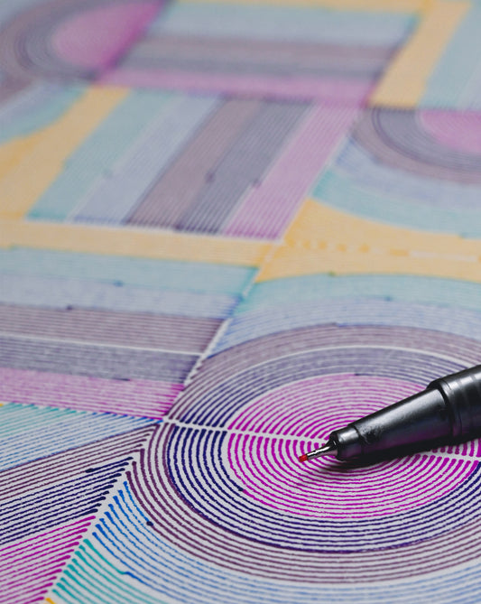 Tonecraft 1 | Pen Plotter Art | 22" x 30"