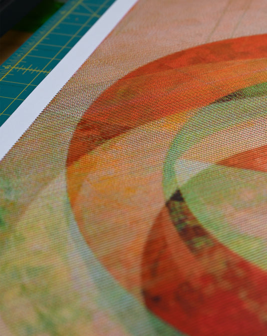 Settled Orbits | Algorithmic art | 22" x 30"