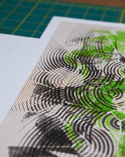 Center of Forces | Algorithmic Art | 12" x 16"