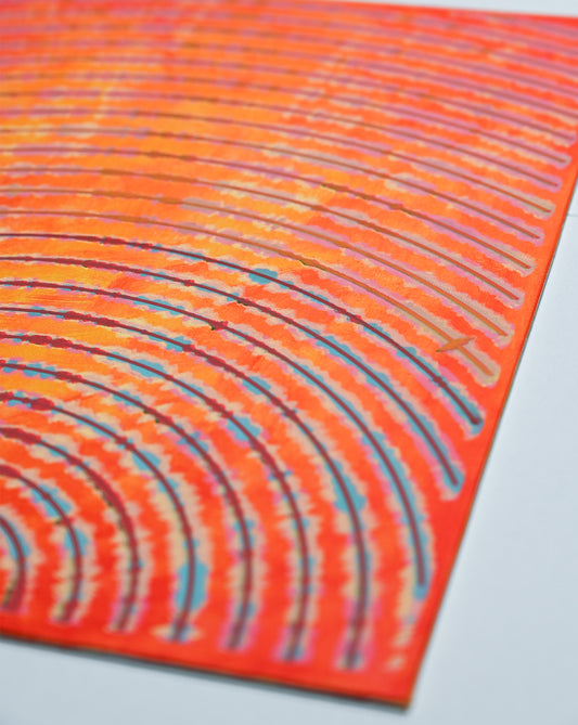 Wave at Dawn | Plotted Canvases | 11"x14"