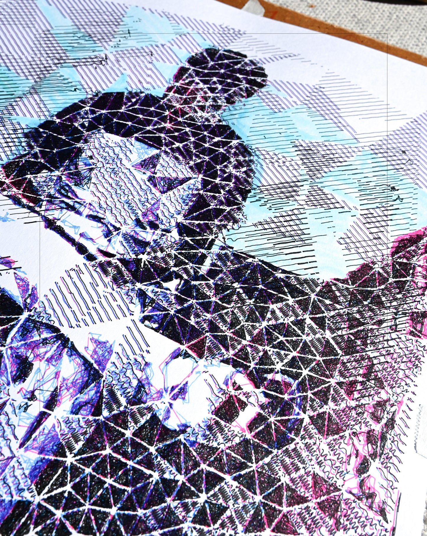 Ink of the Mind | Pen Plotter Art | 12" x 16"