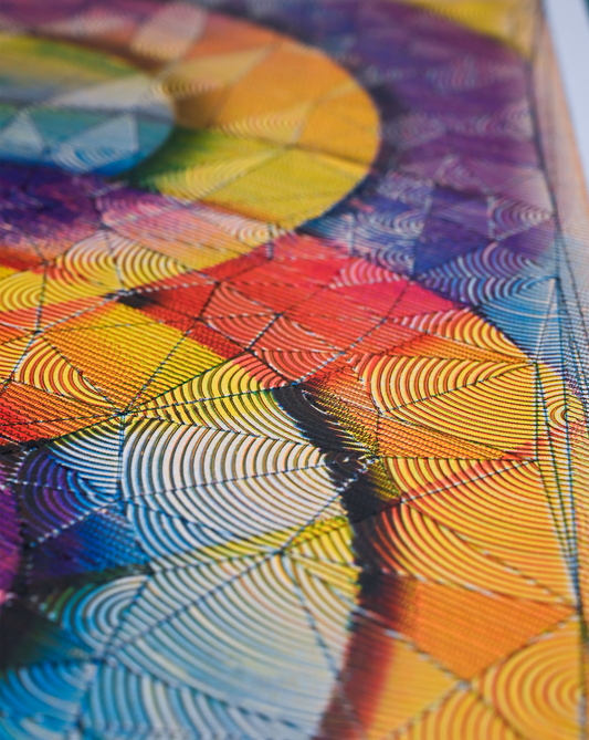 Echoes in Parallel | Algorithmic Art | 22" x 30"