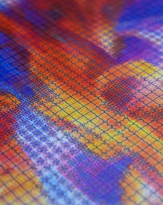 Interwoven Color | Algorithmic Art| 16" x 20"