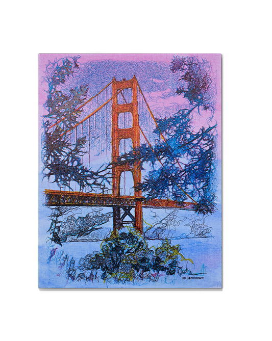 Golden View | 11"x14" | Canvas art