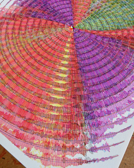 Silent Axis | Generative art prints | 11" x 14"