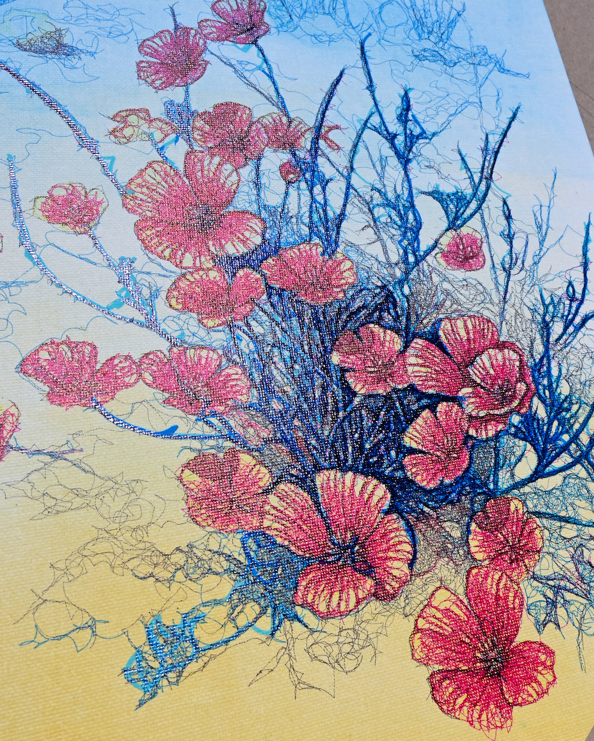 Poppy Cal | 16"x20" | Canvas art
