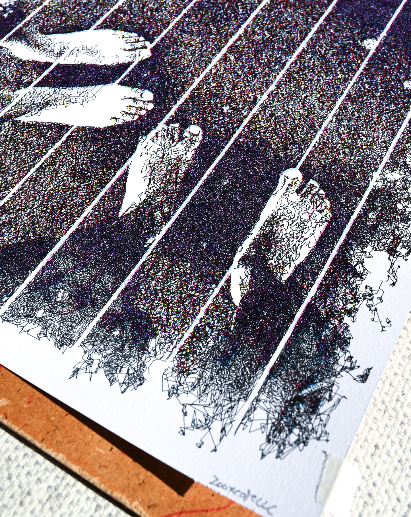 Breath of the Sea | Pen Plotter Art | 12" x 16"