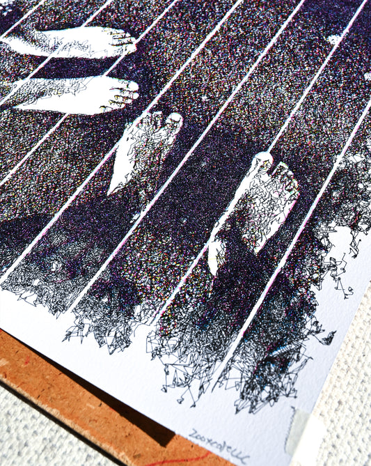 Breath of the Sea | Pen Plotter Art | 12" x 16"