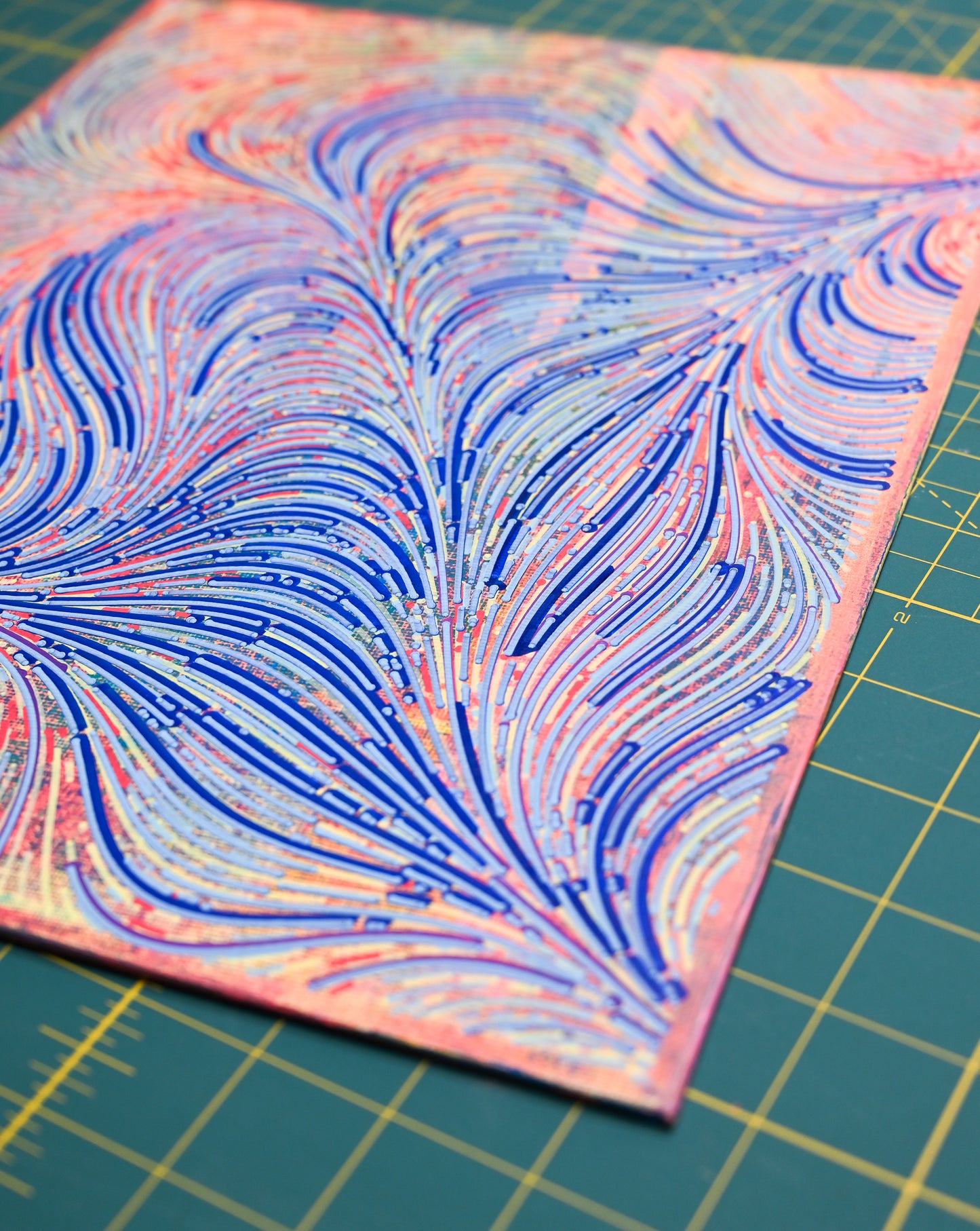 Traces of Air | Plotted Canvases | 11"x14"