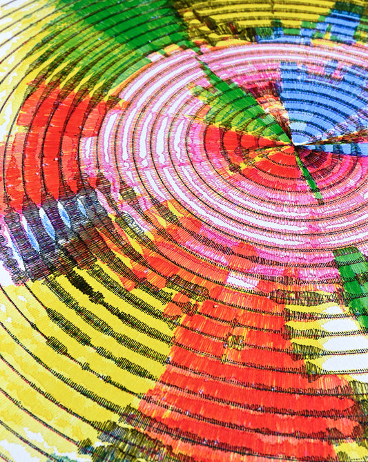 Tide heart | Algorithmic art | 11" x 14"