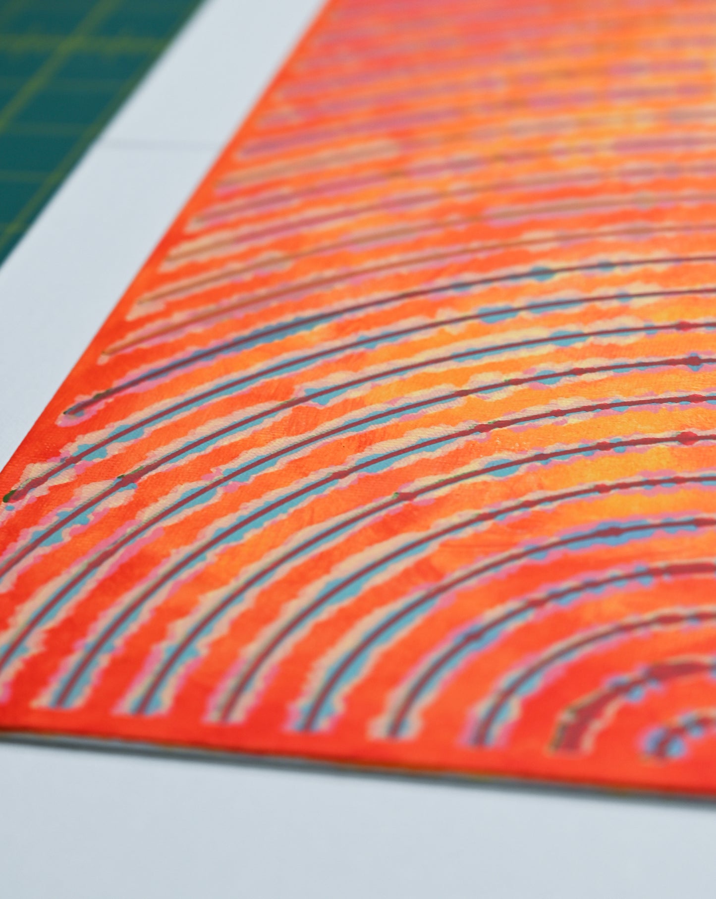 Wave at Dawn | Plotted Canvases | 11"x14"