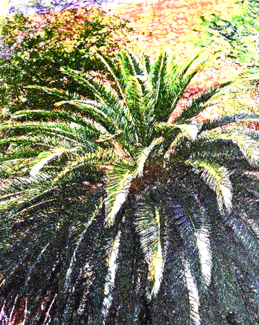 Whisper of the Palm | Generative art print | 12" x 16"