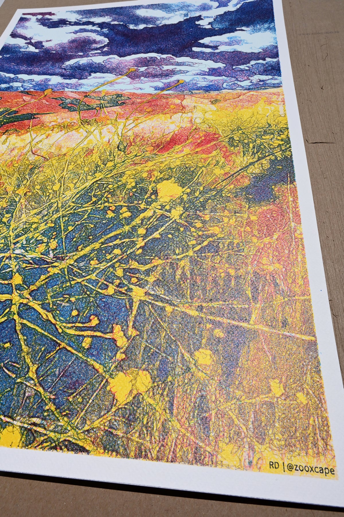 Path of Golden Blooms | 16" x 24"