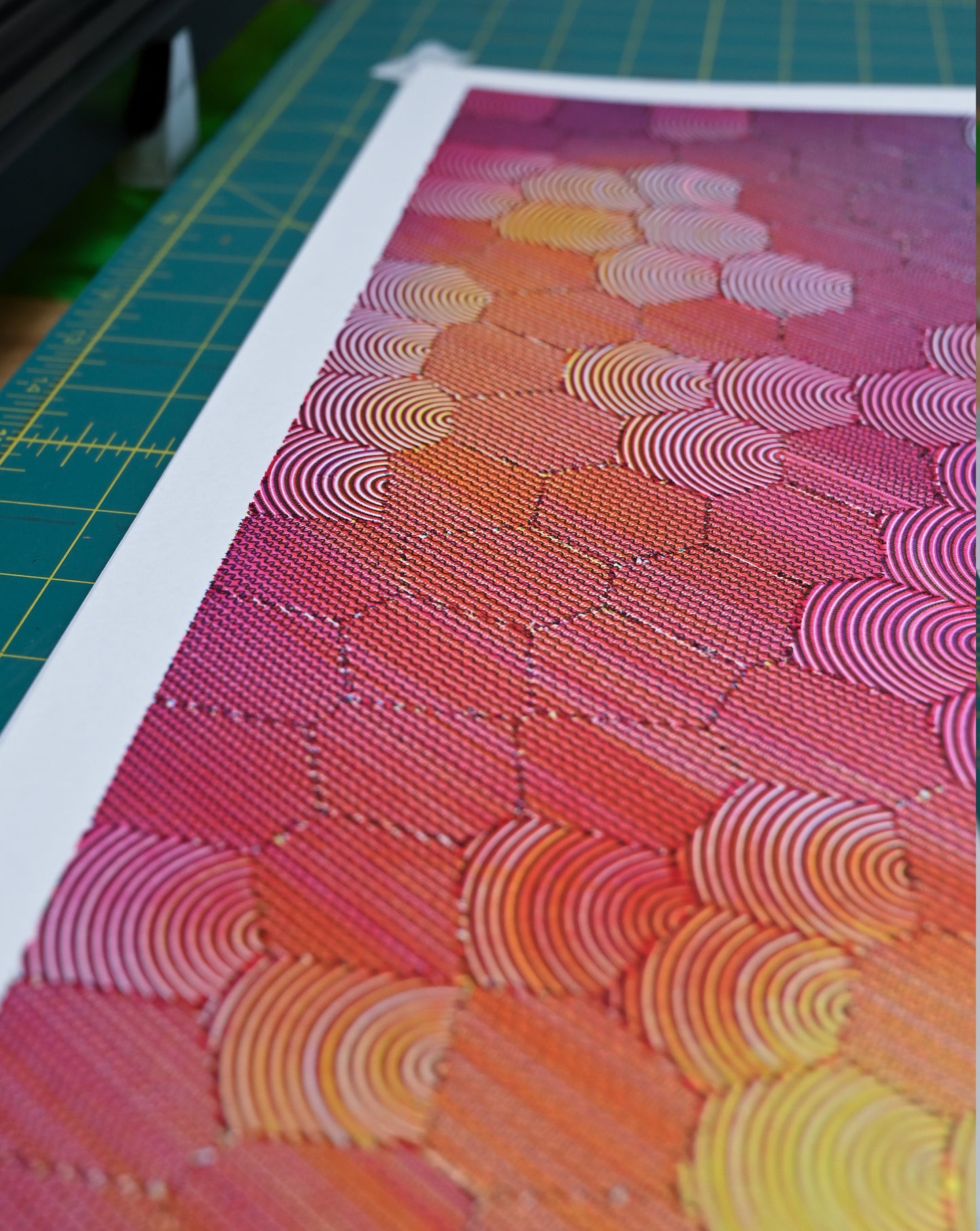 Fading Spiral | Pen plotter art | 22" x 30"