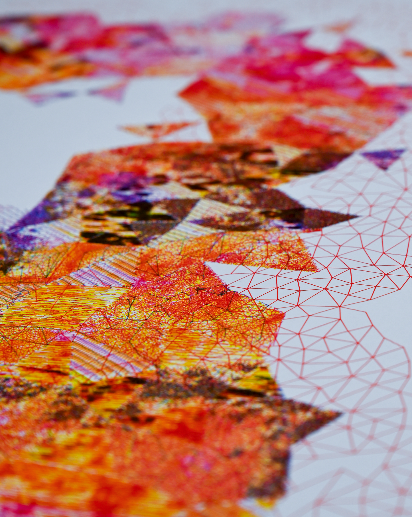 Prismatic Core | Algorithmic art | 22" x 30"