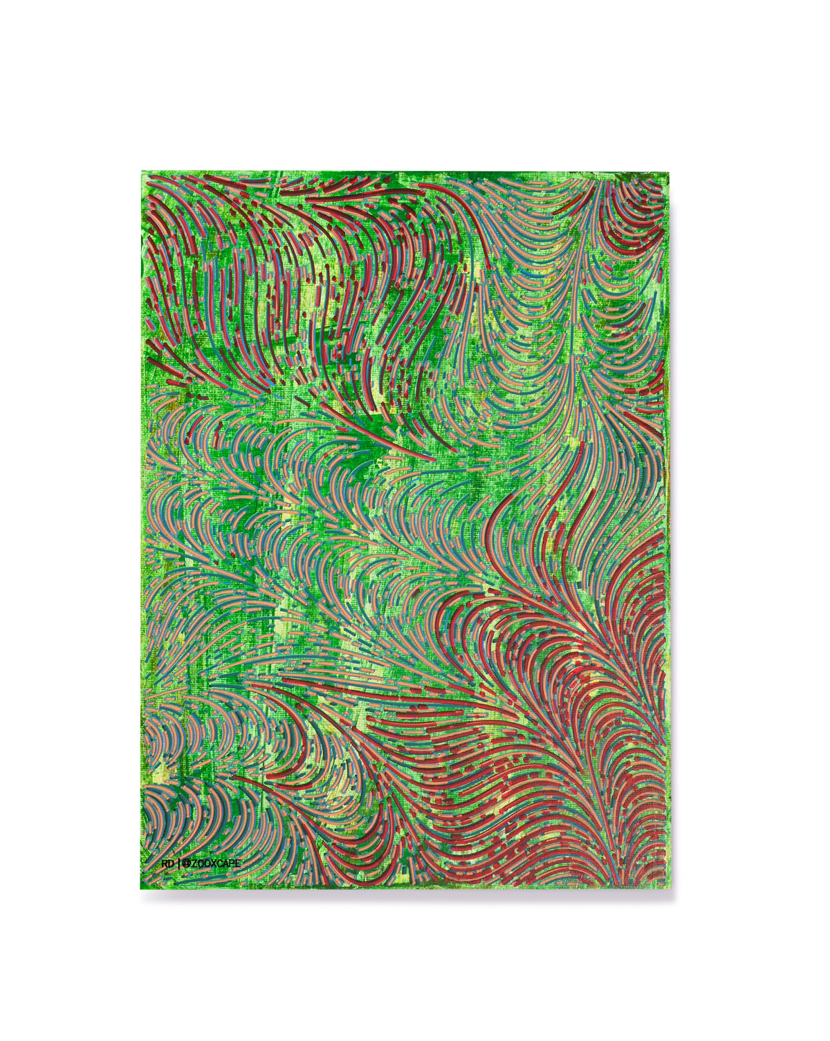 Wave depth | 11"x14" | Canvas art