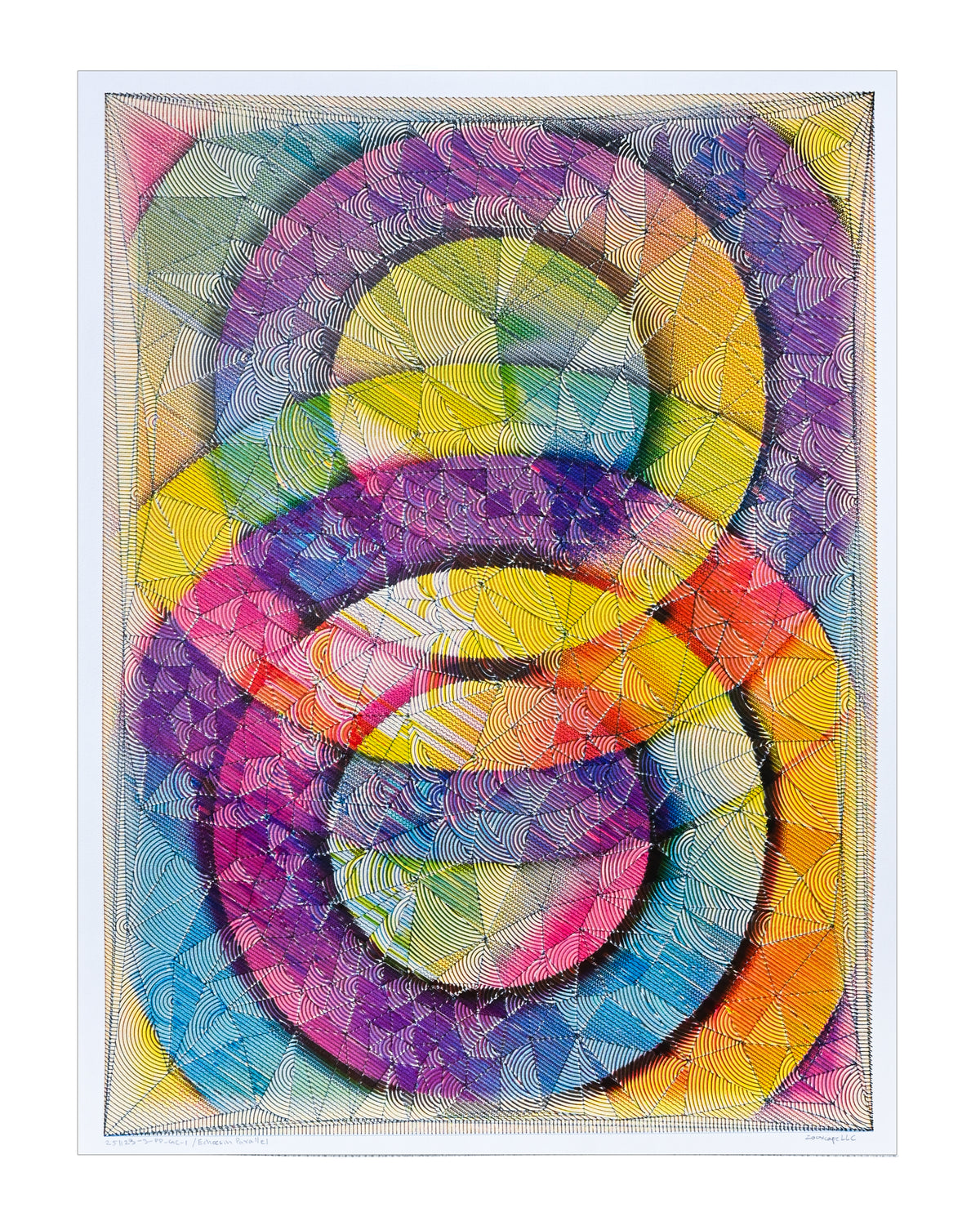 Echoes in Parallel - 22" × 30" | Framed + Mat 24" × 36"