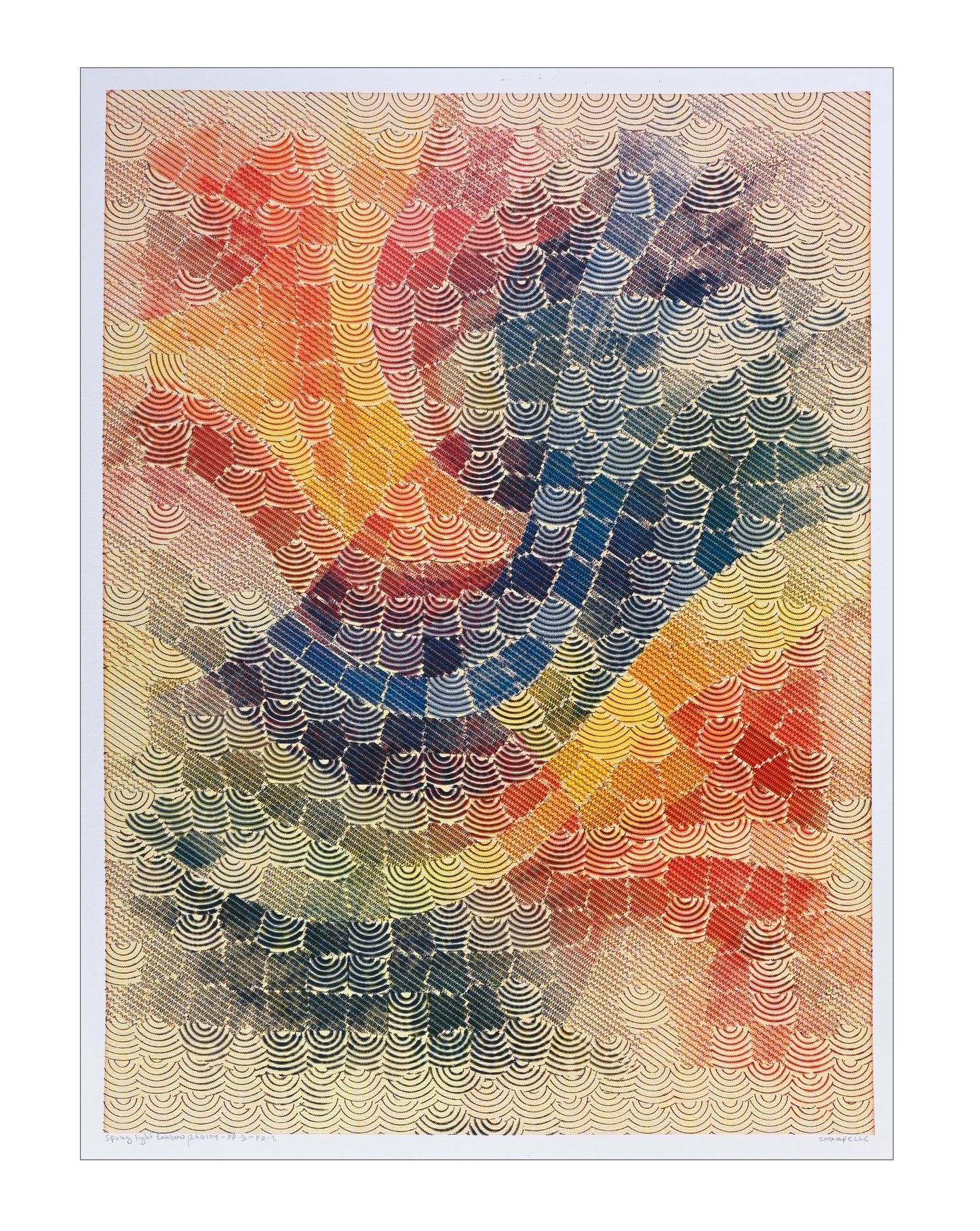 Spring Light Rainbow - 22" × 30" | Framed + Mat 24" × 36"
