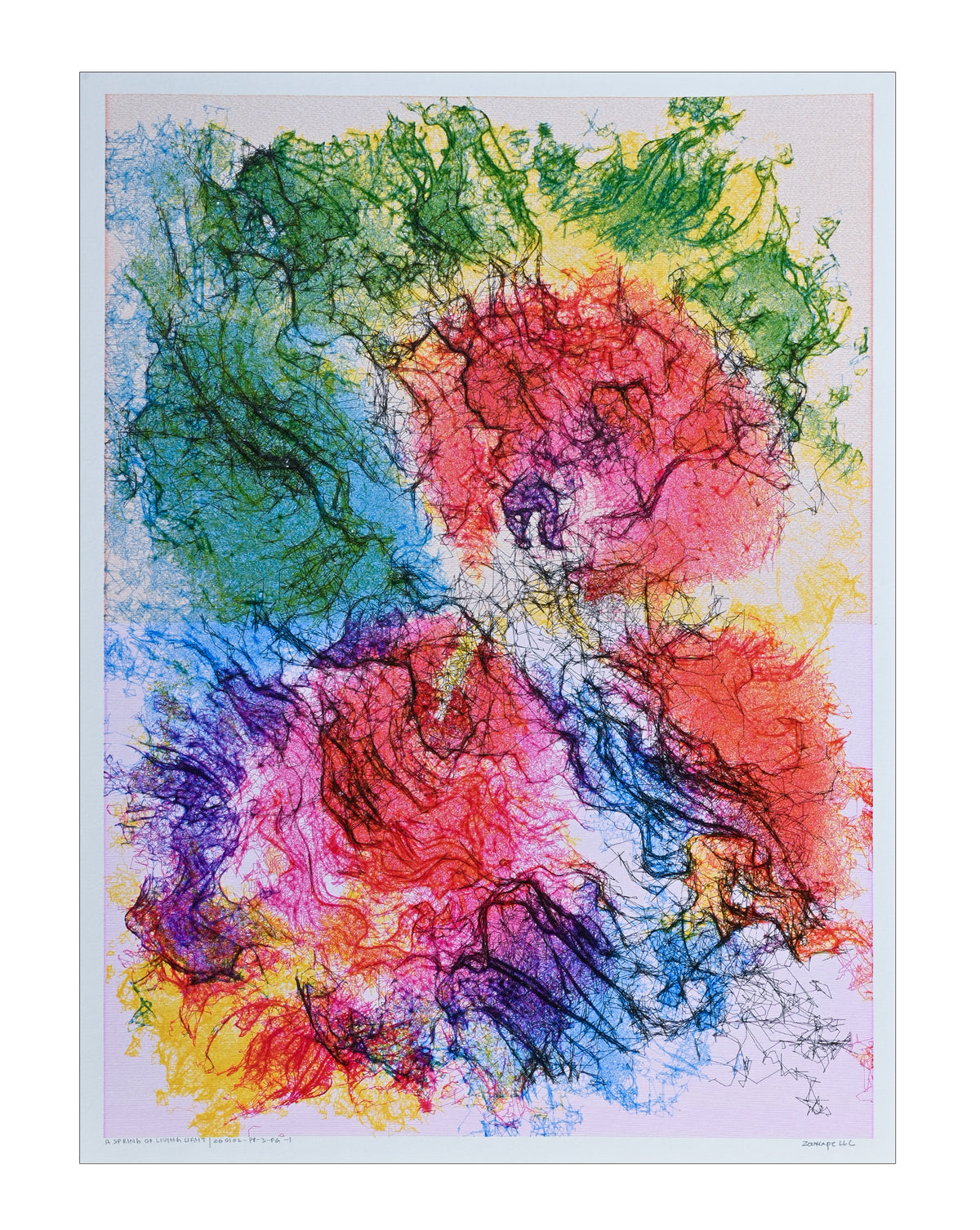 A Hidden Spring of Living Light - 22" × 30" | Framed + Mat 24" × 36"