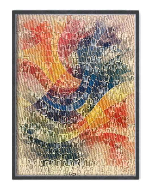 Spring Light Rainbow | Algorithmic Art | 22" x 30"
