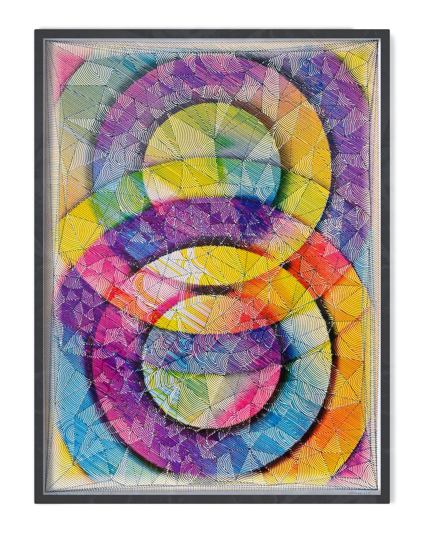 Echoes in Parallel | Algorithmic Art | 22" x 30"