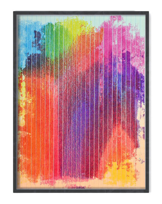 Prismatic Weave | Algorithmic art | 22" x 30"