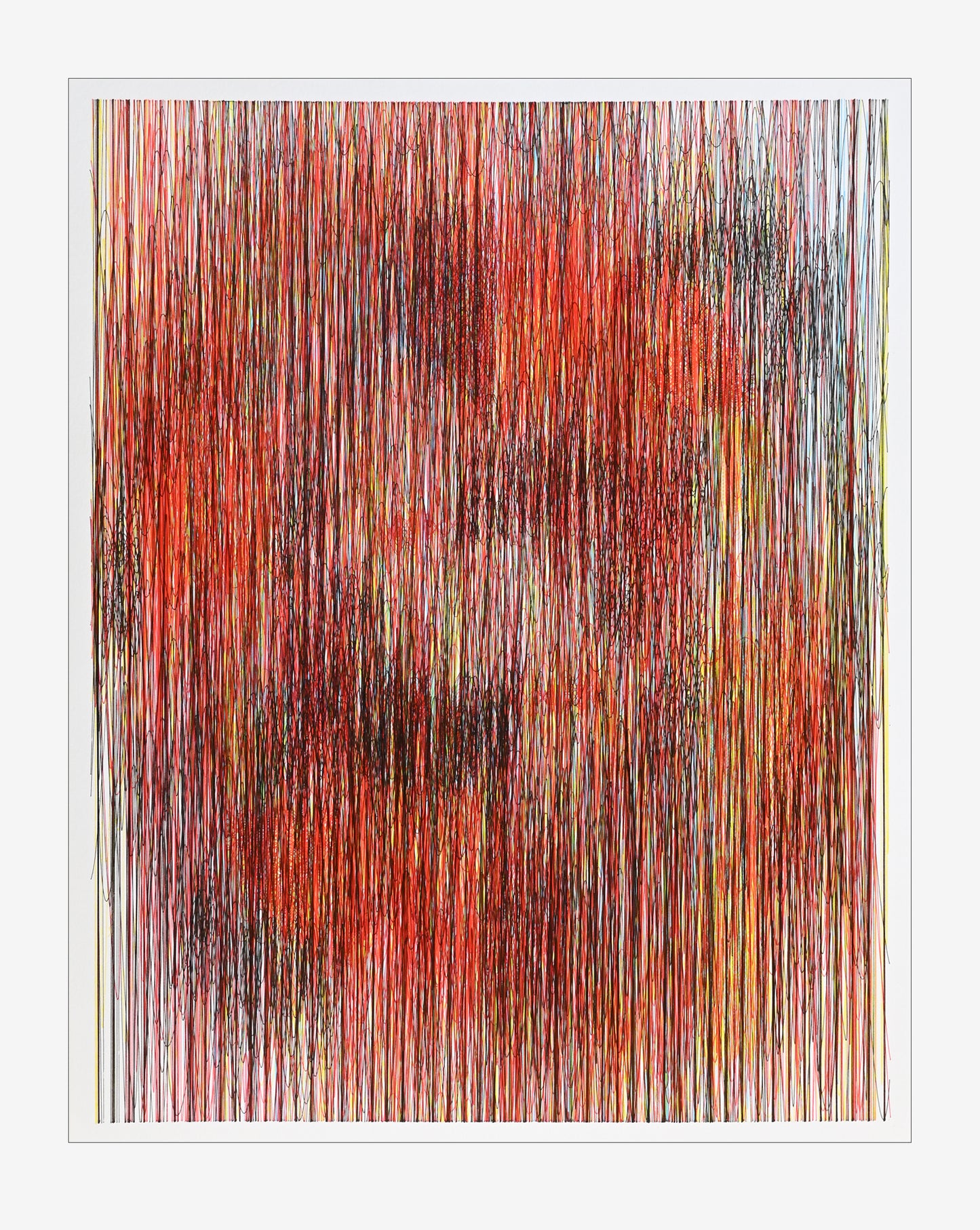 Rain on Glass | Generative Art | 16" x 20"