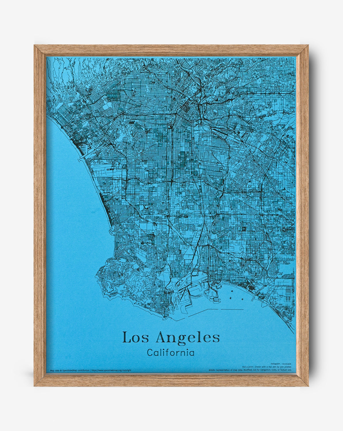 Los Angeles - 2 | Map 16" x 20"