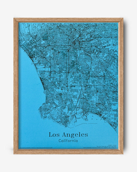 Los Angeles - 2 | Map 16" x 20"