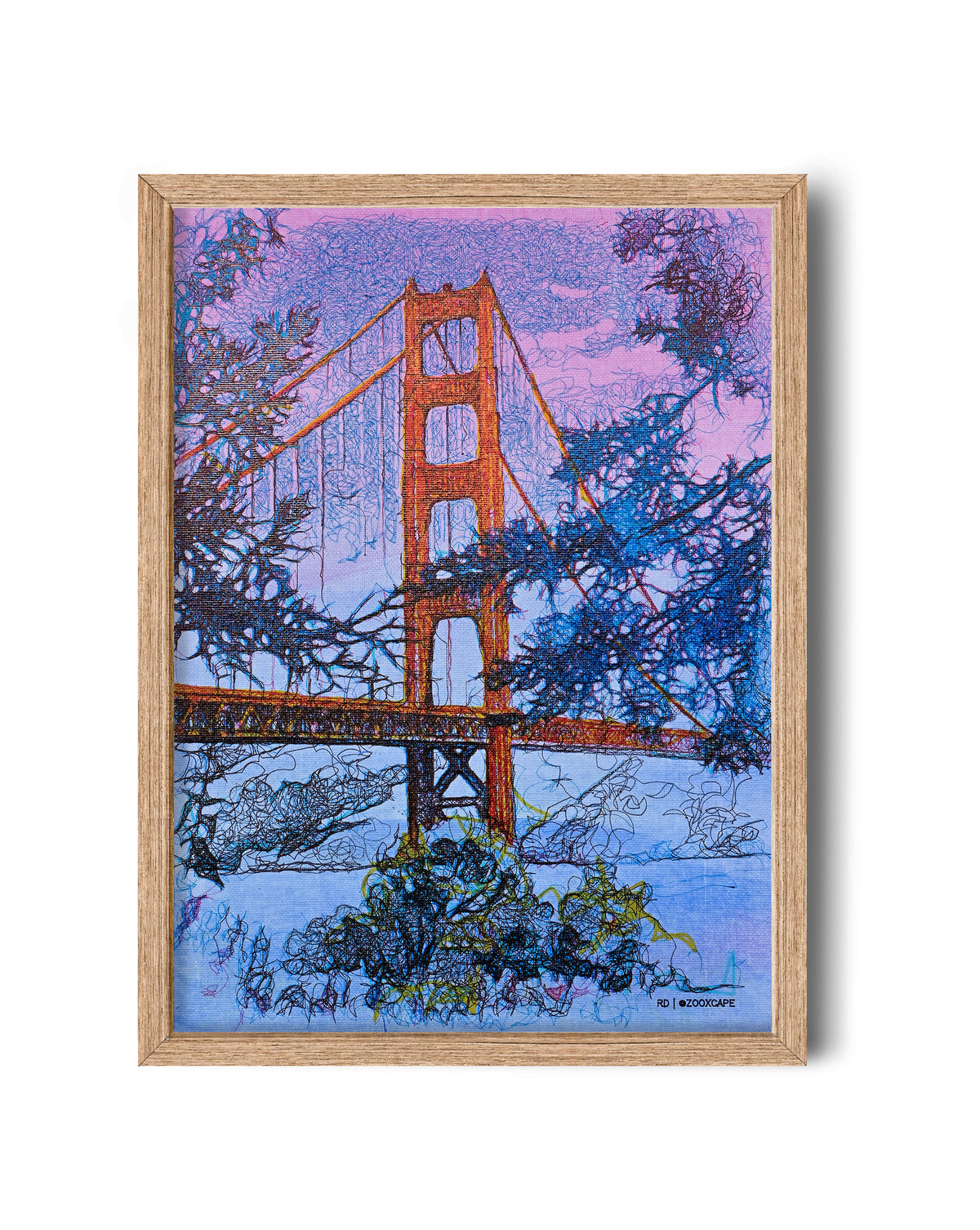Golden View | 11"x14" | Canvas art