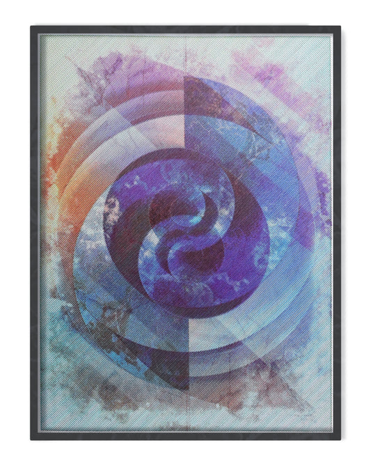 Gravitas of a World | Algorithmic Art | 22" x 30"