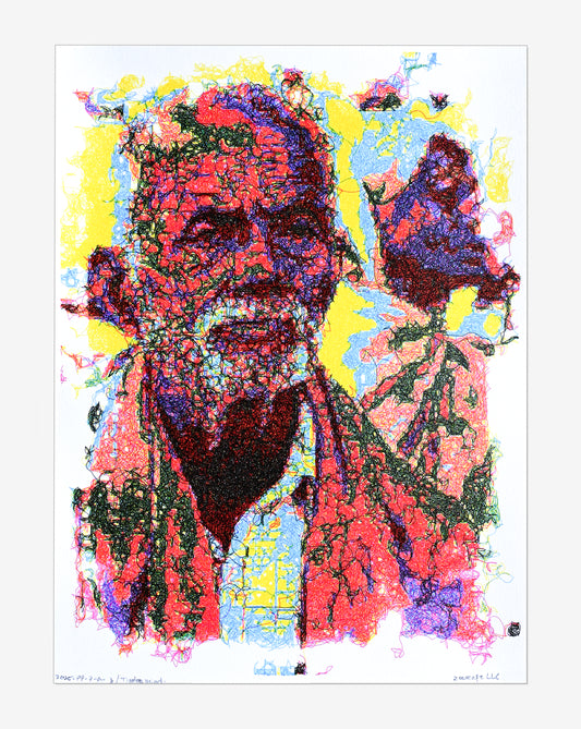 Timeless mind | Pen Plotter Art | 12" x 16"