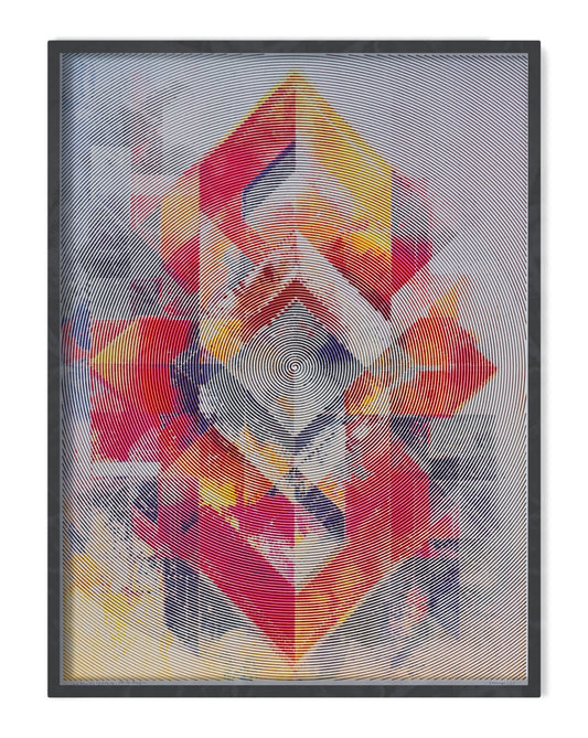 Layered Angles | Generative art prints | 22" x 30"