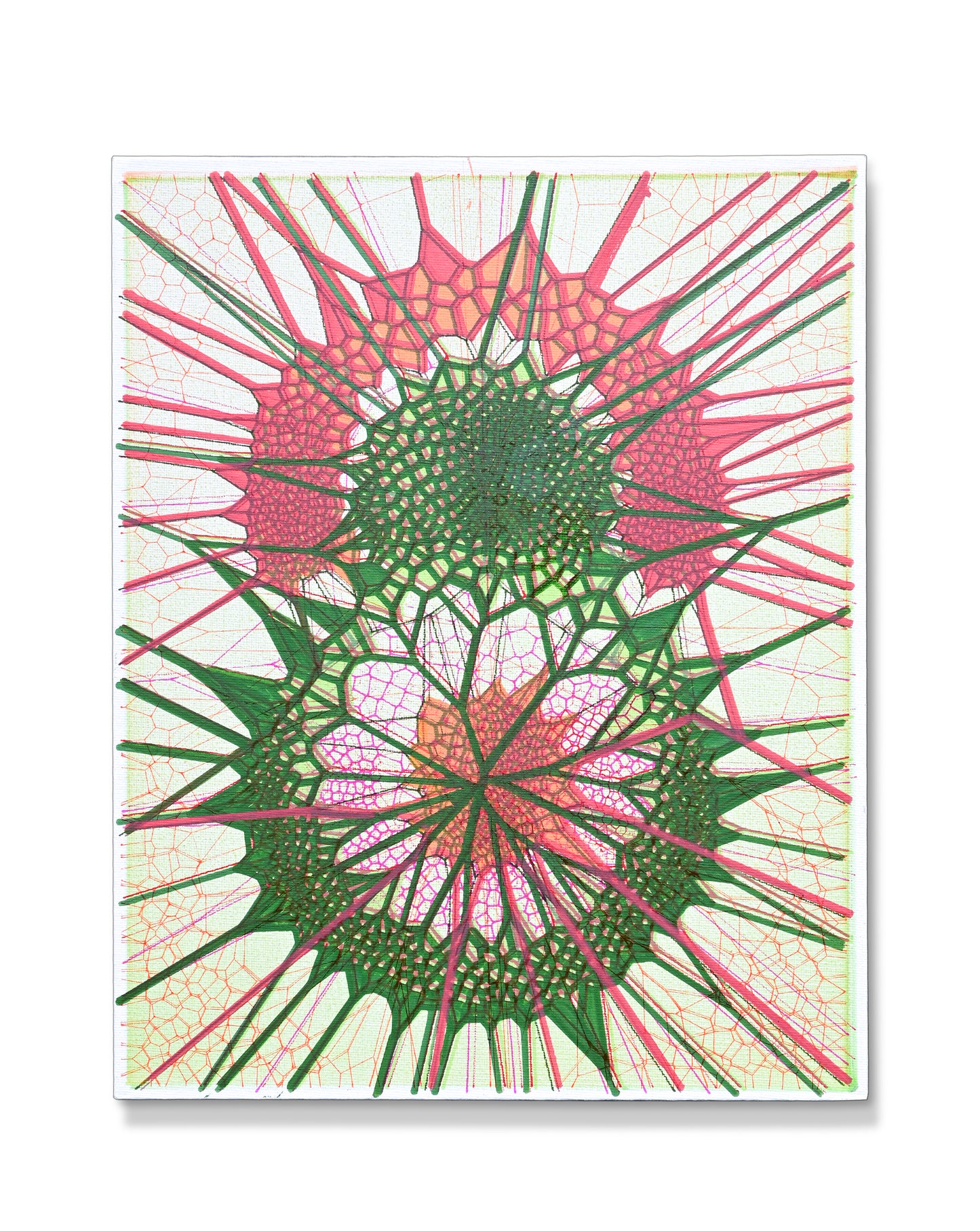 Dual Cells | Plotted Canvases | 11"x14"