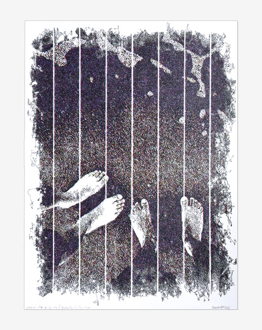 Breath of the Sea | Pen Plotter Art | 12" x 16"