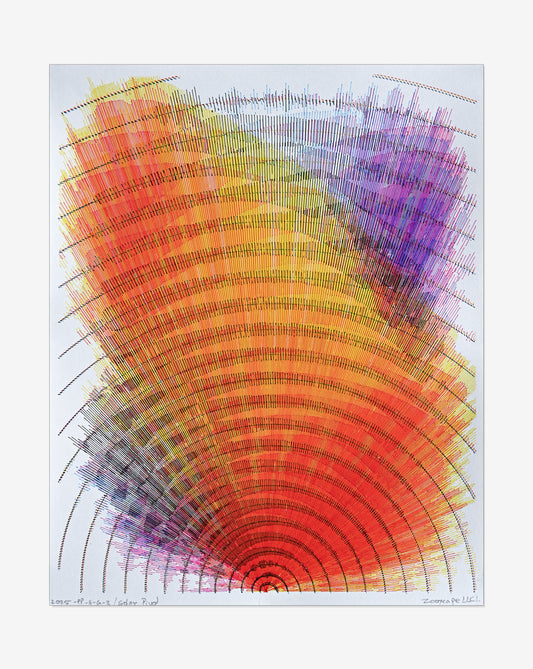 Solar Pivot | Pen plotter art | 11" x 14"