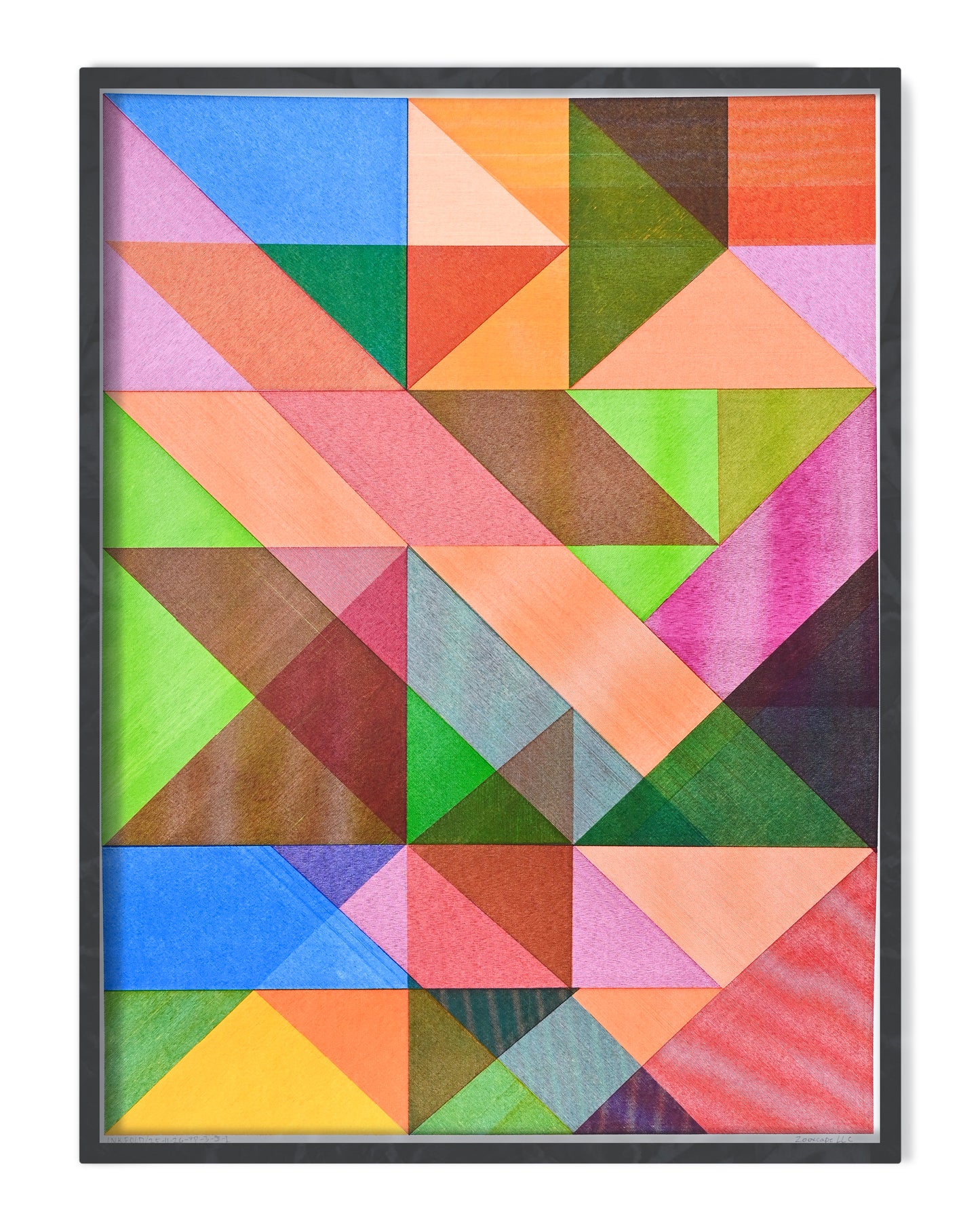 Ink Fold | Generative Art | 22" x 30"