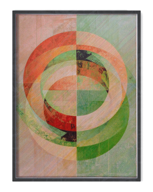 Settled Orbits | Algorithmic art | 22" x 30"