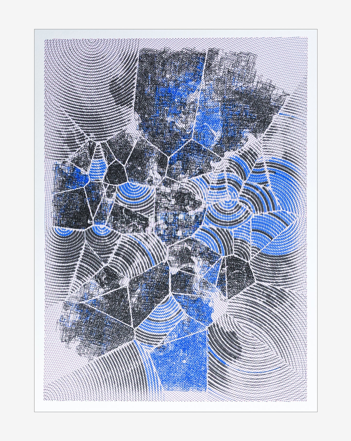 Unity Point | Algorithmic Art | 12" x 16"