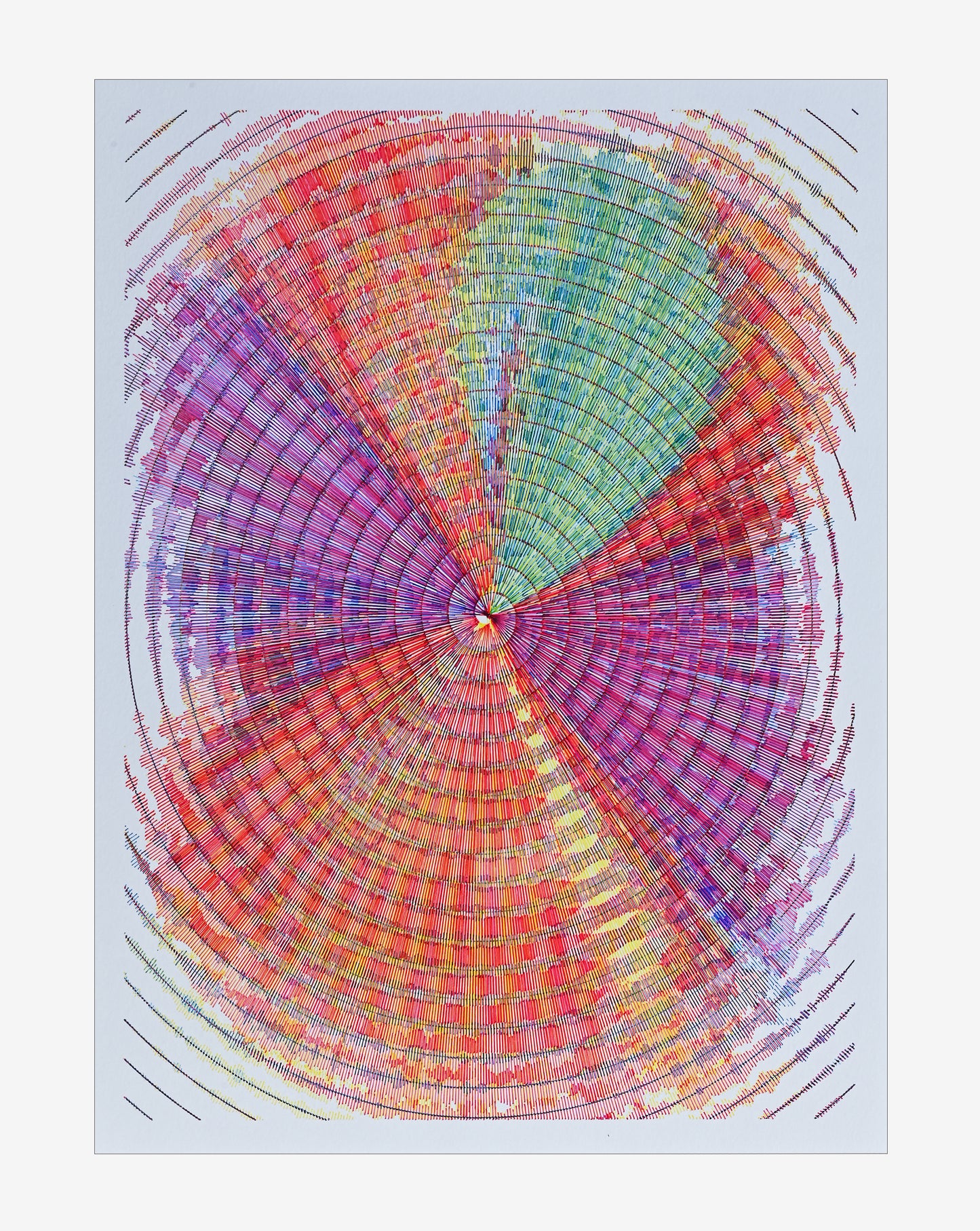 Silent Axis | Generative art prints | 12" x 16"