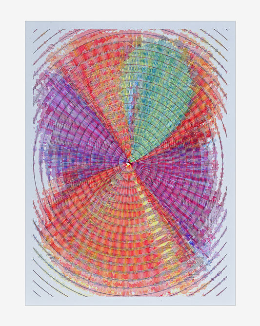Silent Axis | Generative art prints | 12" x 16"