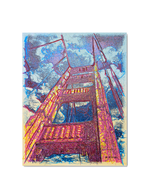 Golden Impression | 11"x14" | Canvas art