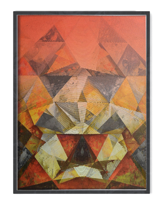 Shapes Learn to Fly | Pen plotter art | 22" x 30"