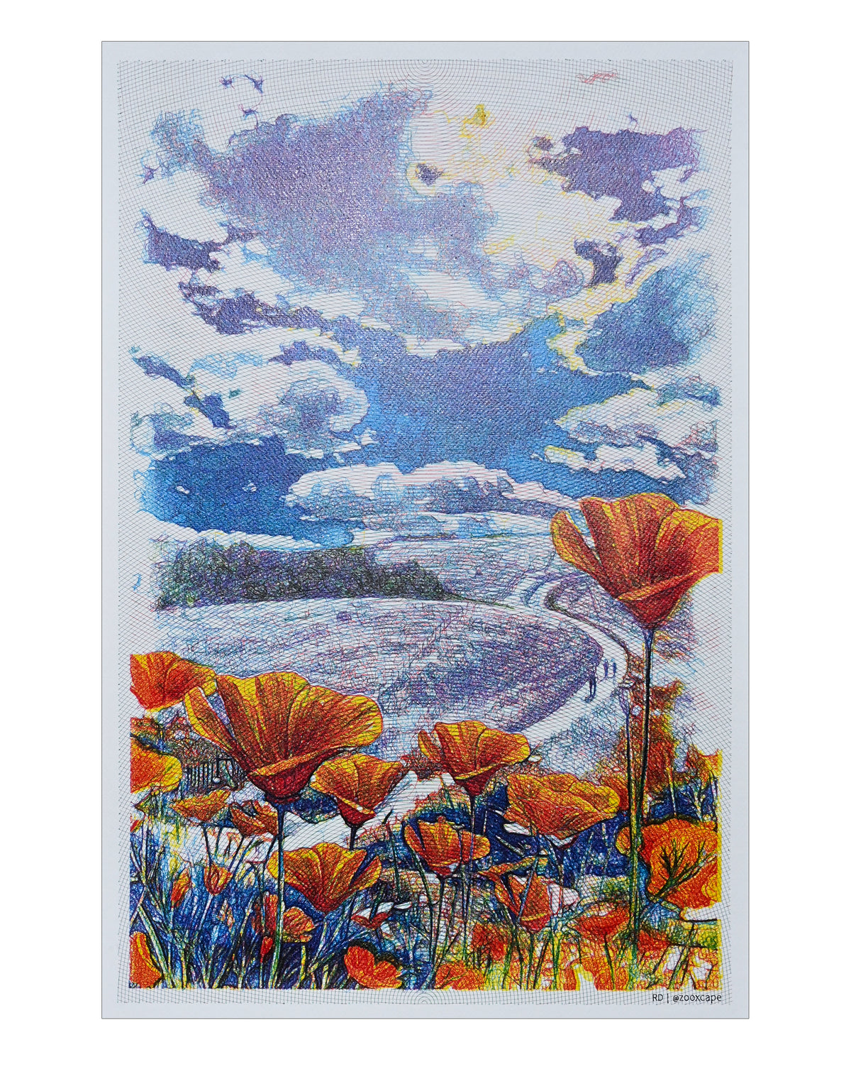 Wildflowers Along the Way | 16" x 24"