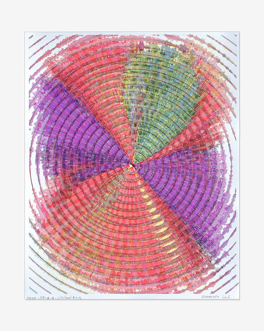 Silent Axis | Generative art prints | 11" x 14"