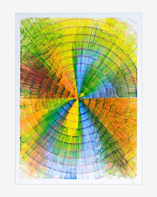 Root axis | Generative art prints | 12" x 16"