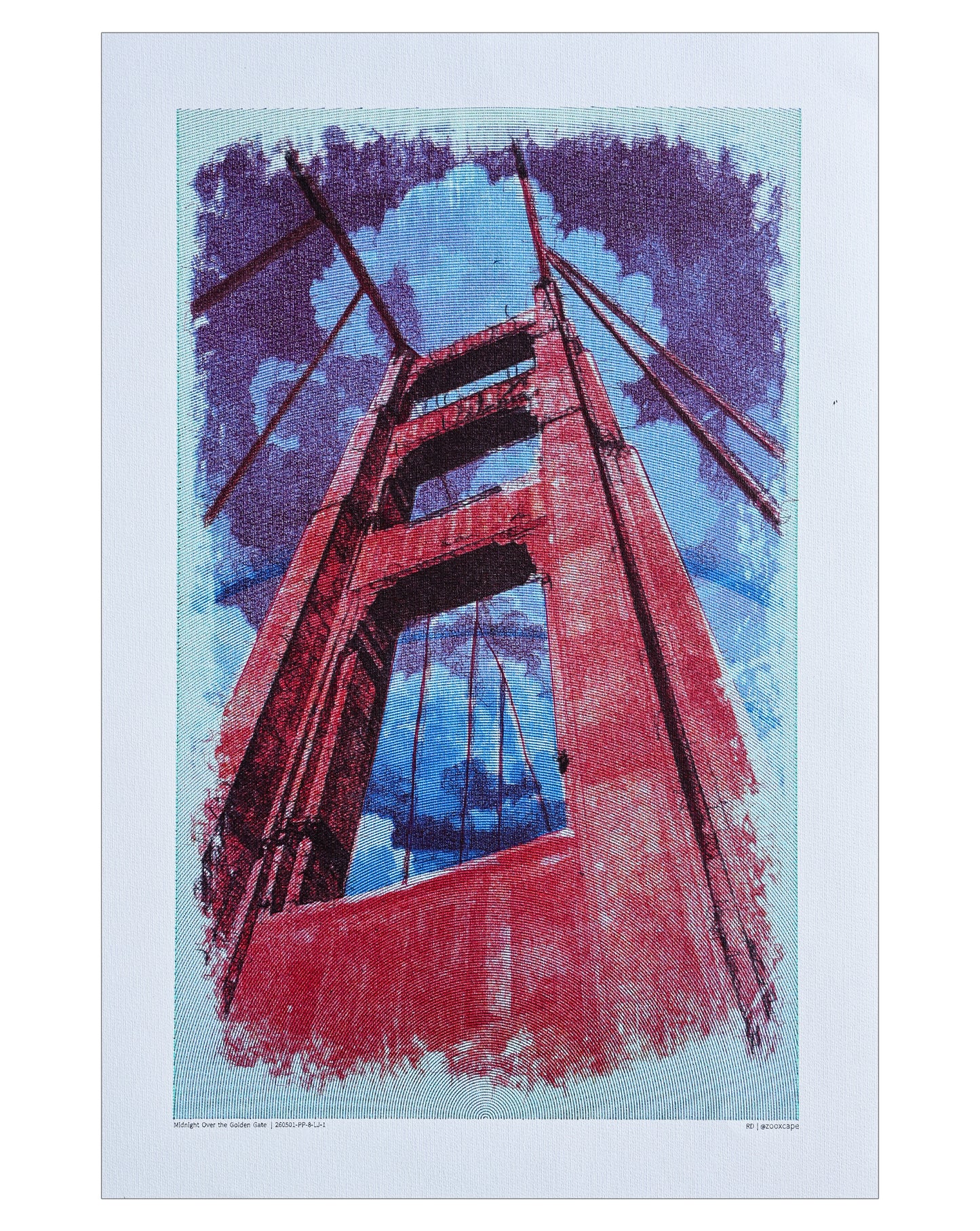Midnight Over Golden Gate | 24" x 36"