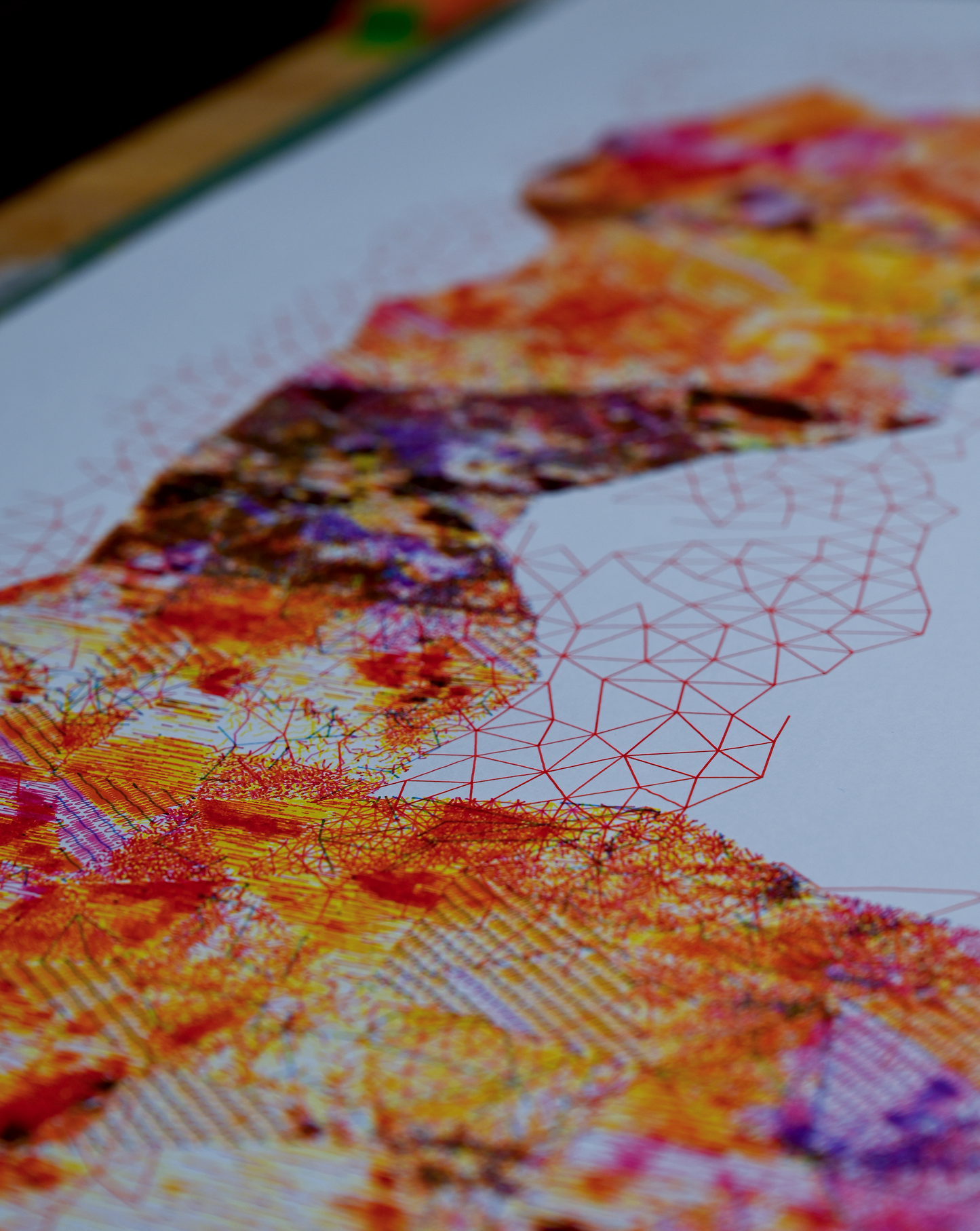 Prismatic Core | Algorithmic art | 22" x 30"